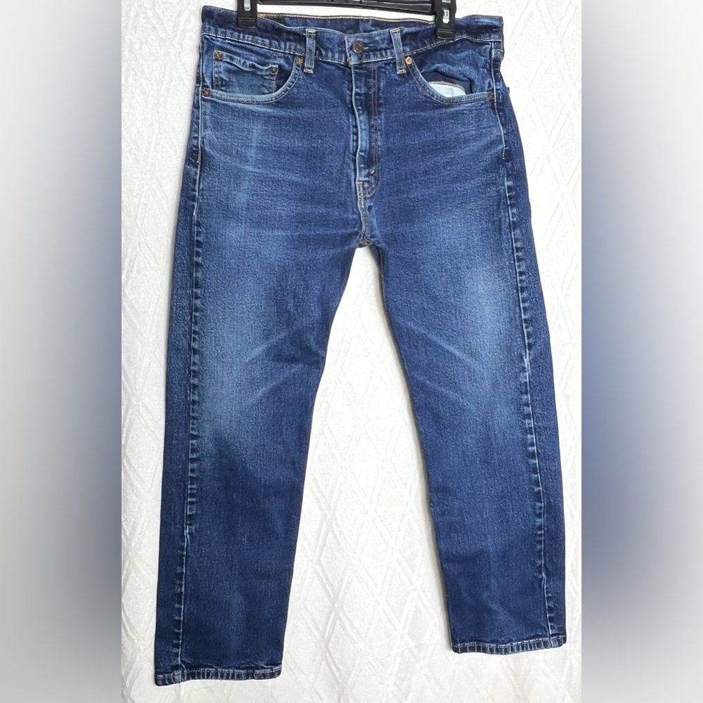 Levi's 505 Jeans 36x29 Men's Blue Denim Dark Wash